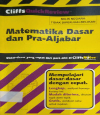 Matematika dasar dan pra-aljabar