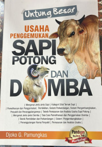 Image of Untung besar Usaha Pengeemukan Sapi Potong dan Domba