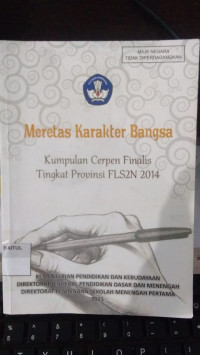 Meretas Karakter Bangsa