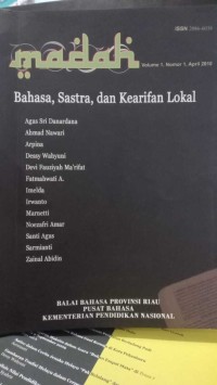 MADAH : Bahasa, Sastra, dan Kearifan Lokal